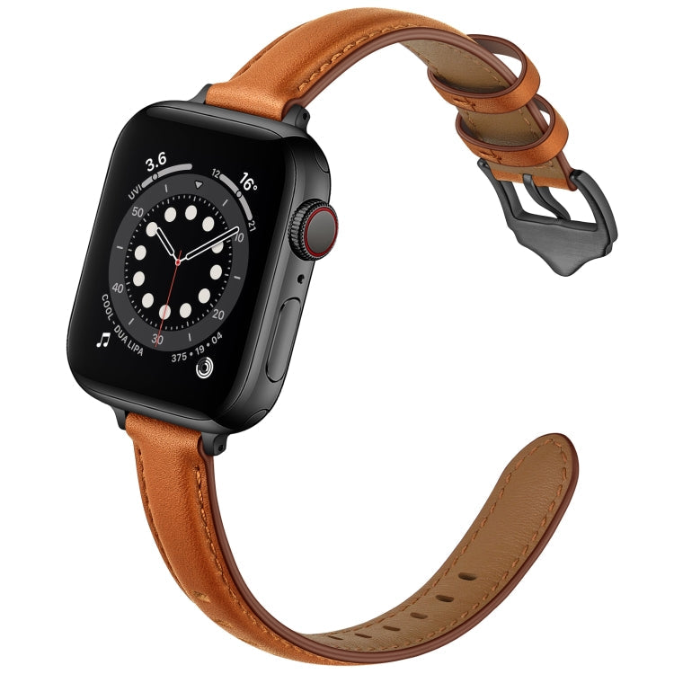 Business Style Leather Replacement Strap Watchband For Apple Watch Series