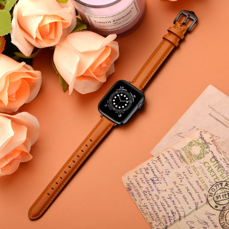 Business Style Leather Replacement Strap Watchband For Apple Watch Series