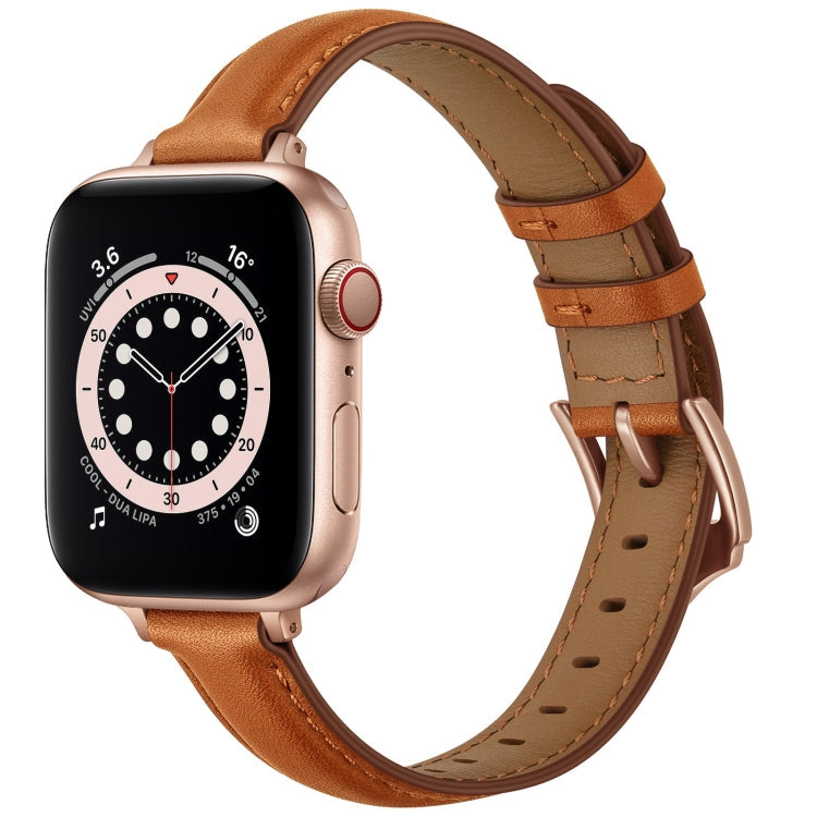 Business Style Leather Replacement Strap Watchband For Apple Watch Series