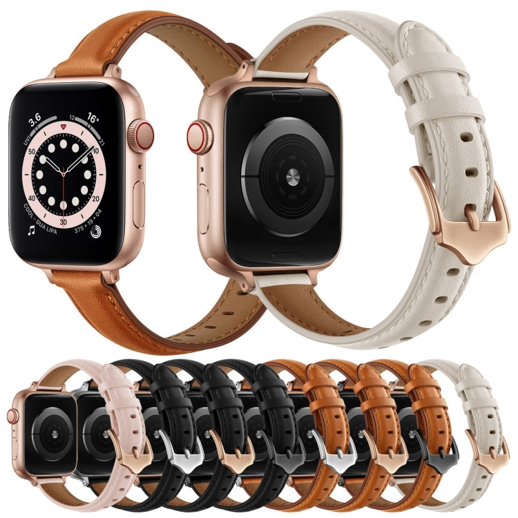 Business Style Leather Replacement Strap Watchband For Apple Watch Series