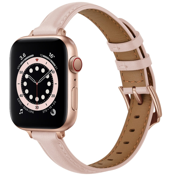 Business Style Leather Replacement Strap Watchband For Apple Watch Series