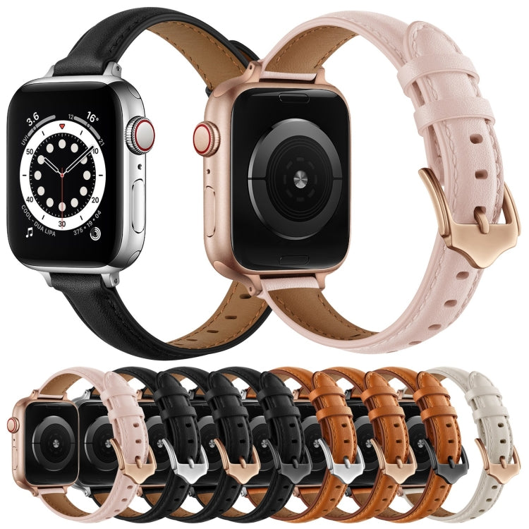 Business Style Leather Replacement Strap Watchband For Apple Watch Series