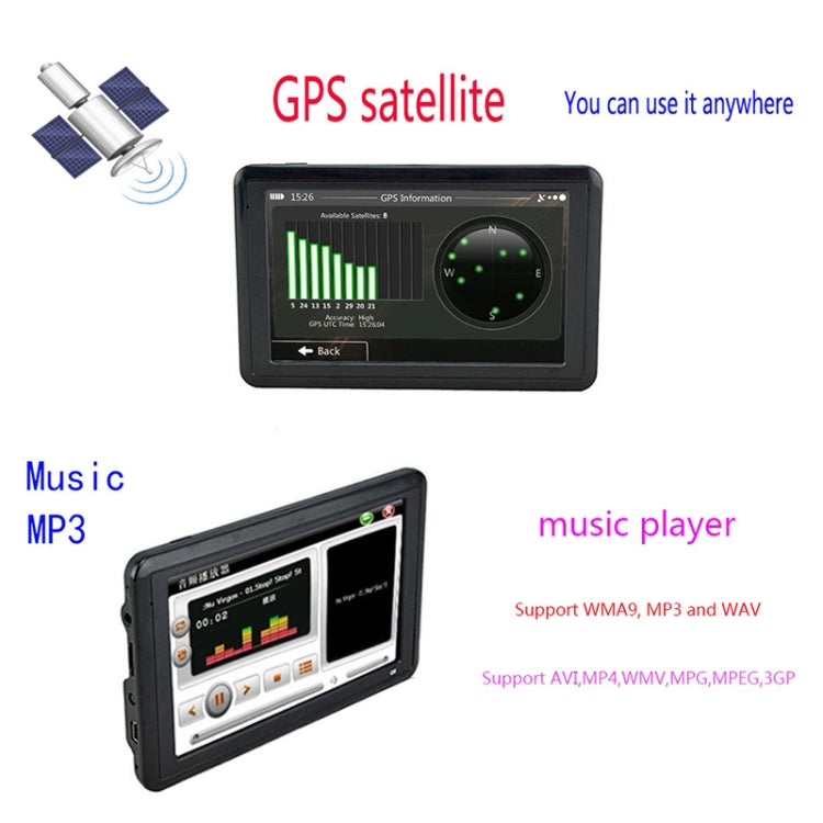 Q5 Car 5 inch HD TFT Touch Screen GPS Navigator Support TF Card / MP3 / FM Transmitter ÎҵÄÉ̵ê