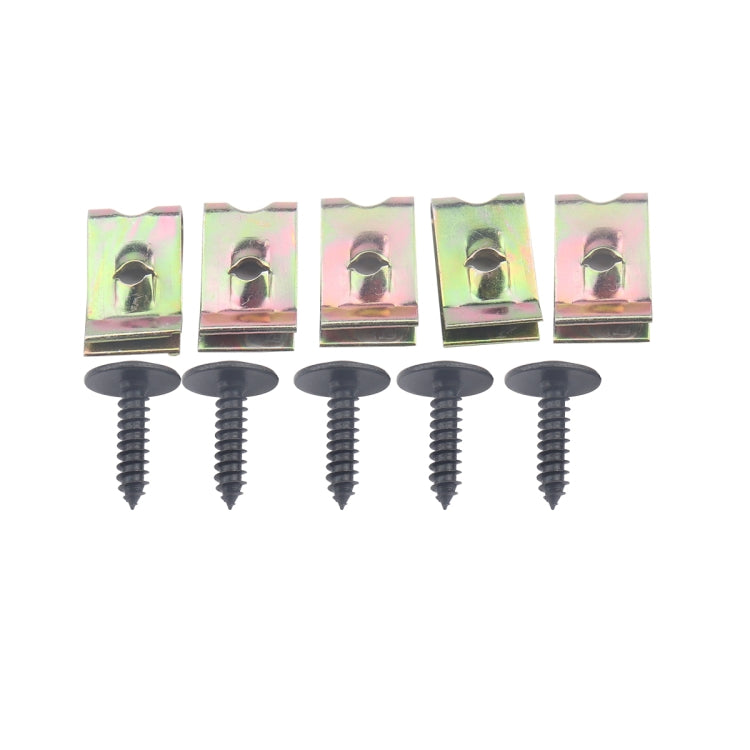 100 PCS M5x16+M5x19 Mudguard Screws with Clip Nut / Wrench N90775001 N90648702 for Audi