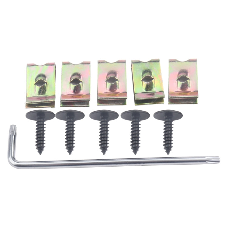 100 PCS M5x16 Mudguard Screws with Clip Nut / Wrench N90775001 N90648702 for Audi