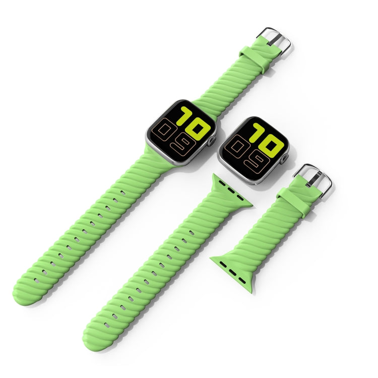 Solid color Twist Silicone Replacement Strap Watchband For Apple Watch Series