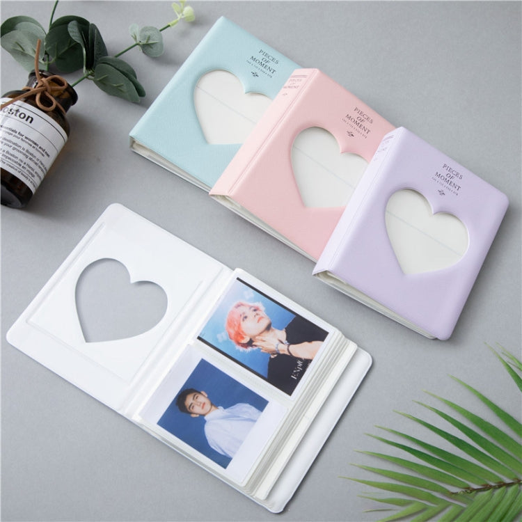 Hollow Heart 64 Pockets Photo Book Album Name Card Holder for Fujifilm Instax Mini 8 /7s /70 /25 /50s /90