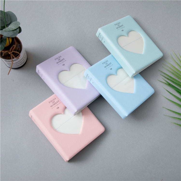 Hollow Heart 64 Pockets Photo Book Album Name Card Holder for Fujifilm Instax Mini 8 /7s /70 /25 /50s /90