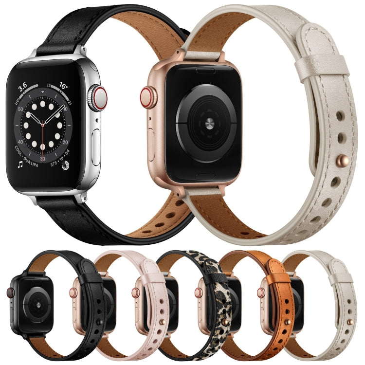 14mm Couple Style Leather Replacement Strap Watchband For Apple Watch Series