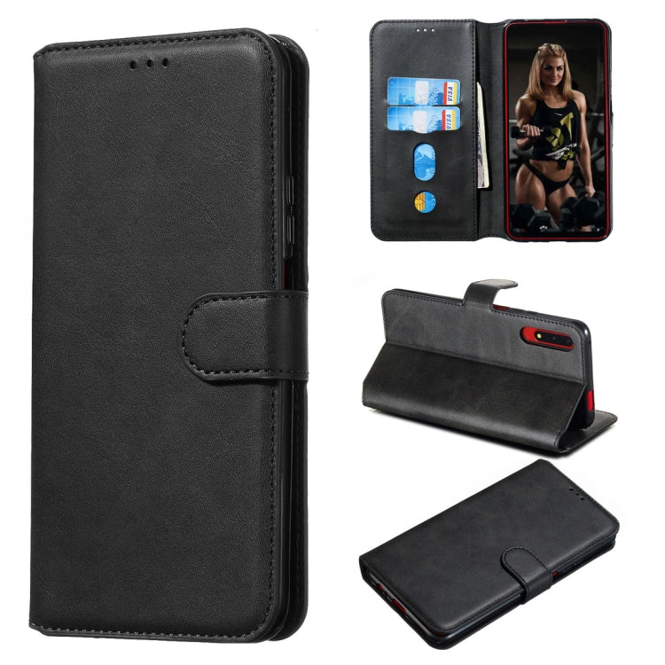 Classic Calf Texture Horizontal Flip PU Leather Case, with Holder & Card Slots & Wallet