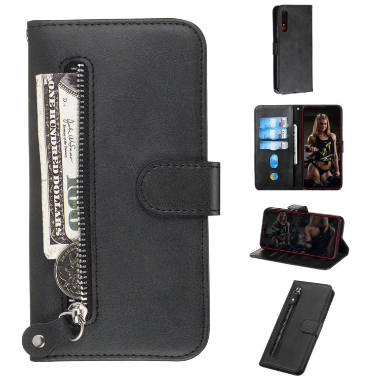 Fashion Calf Texture Zipper Horizontal Flip PU Leather Case, with Holder & Card Slots & Wallet My Store