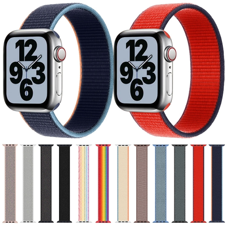 Single Lap Nylon Replacement Watchband, Size: S 135mm For Apple Watch Series 6 & SE & 5 & 4 40mm / 3 & 2 & 1 38mm