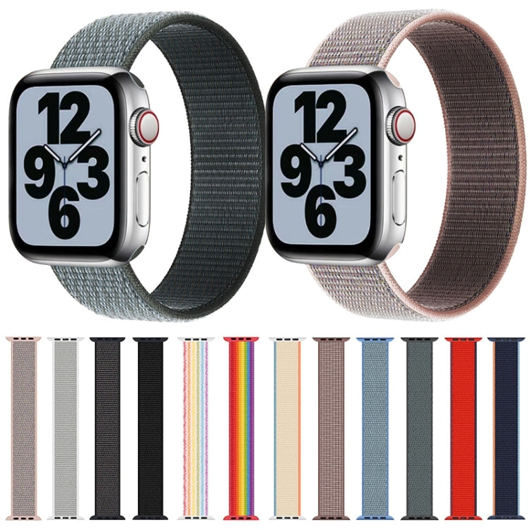 Single Lap Nylon Replacement Watchband, Size: M 145mm For Apple Watch Series 6 & SE & 5 & 4 40mm / 3 & 2 & 1 38mm