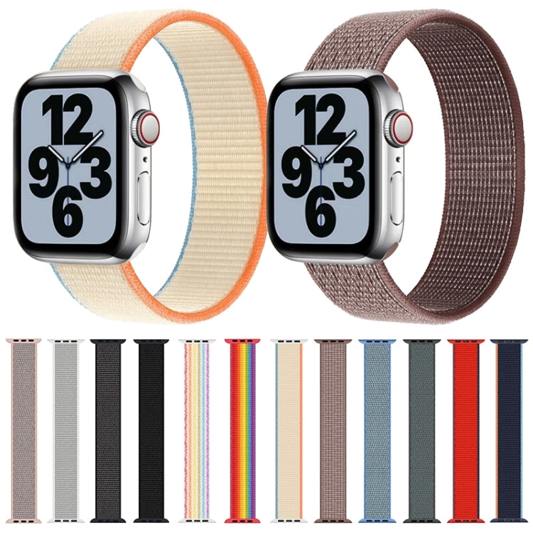 Single Lap Nylon Replacement Watchband, Size: S 145mm For Apple Watch Series 6 & SE & 5 & 4 44mm / 3 & 2 & 1 42mm