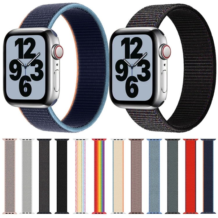 Single Lap Nylon Replacement Watchband, Size: L 165mm For Apple Watch Series 6 & SE & 5 & 4 44mm / 3 & 2 & 1 42mm