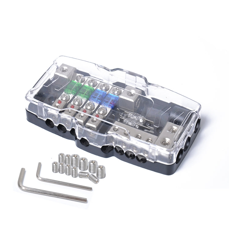 Multi-functional LED Car Audio Stereo Mini ANL Fuse Box with Wrench