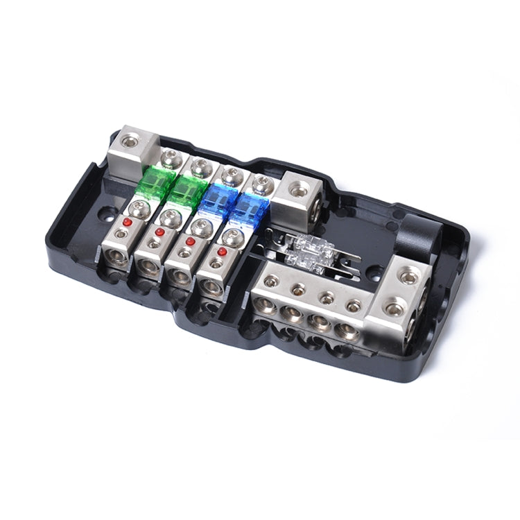 Multi-functional LED Car Audio Stereo Mini ANL Fuse Box with Wrench