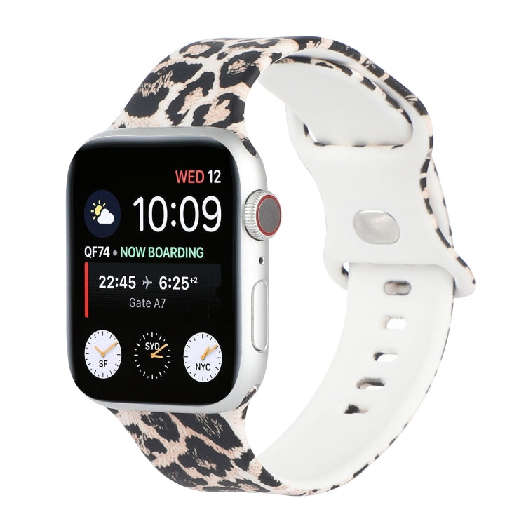 8-buckle Printed Replacement Strap Watchband For Apple Watch Series