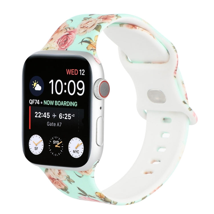 8-buckle Printed Replacement Strap Watchband For Apple Watch Series-Reluova