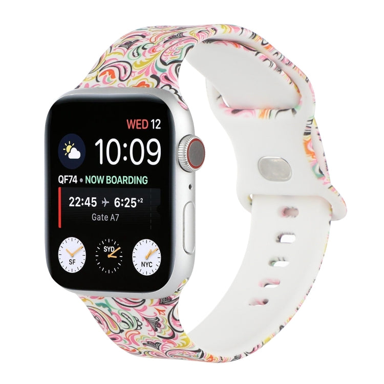 8-buckle Printed Replacement Strap Watchband For Apple Watch Series-Reluova