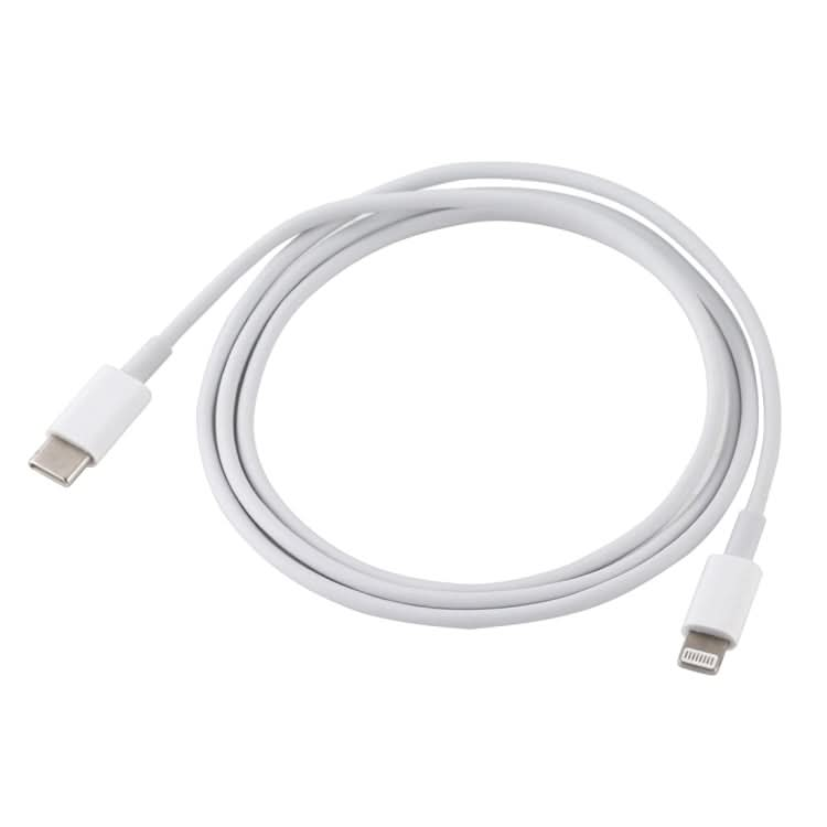 12W 5V/2A USB-C / Type-C to 8 Pin PD Fast Charging Cable, Cable Length: 1m