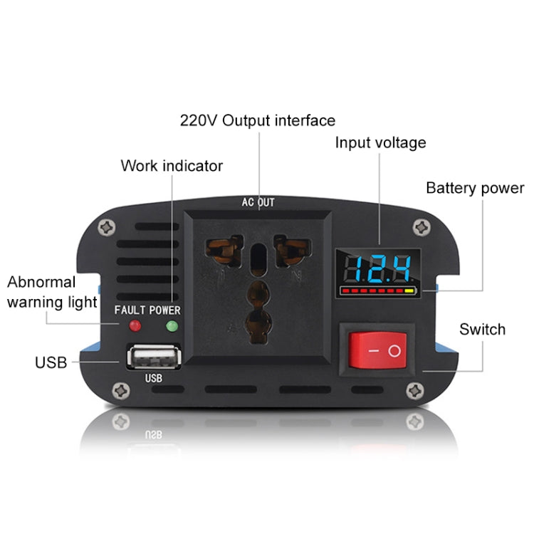 Carmaer 500W Car Smart Multi-function Digital Display Inverter Household Power Converter ÎҵÄÉ̵ê