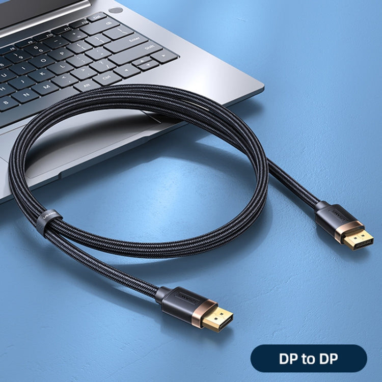 USAMS US-SJ531 U74 DP to DP 4K Glossy Aluminum Alloy HD Audio and Video Cable, Cable Length: 2m