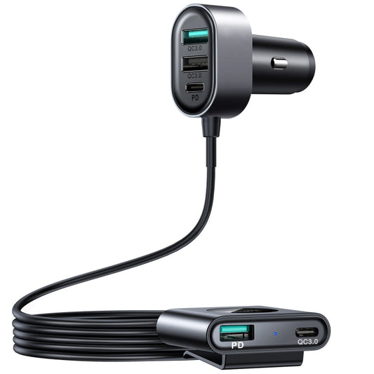 JOYROOM JR-CL05 75W 2 PD USB-C / Type-C + 3 QC 3.0 USB Fast Car Charger