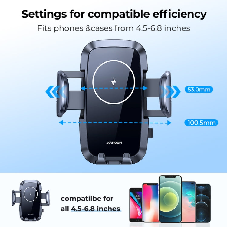 JOYROOM JR-ZS241 15W QI Mechanical Car Wireless Charger Phone Holder Air Outlet Version