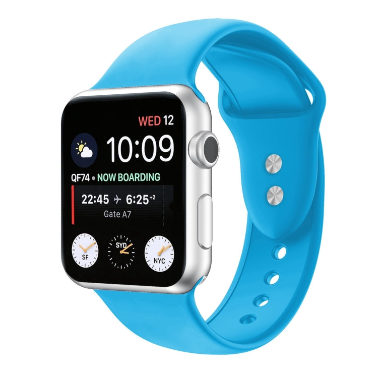 Double Nail Silicone Replacement Strap Watchband For Apple Watch Series