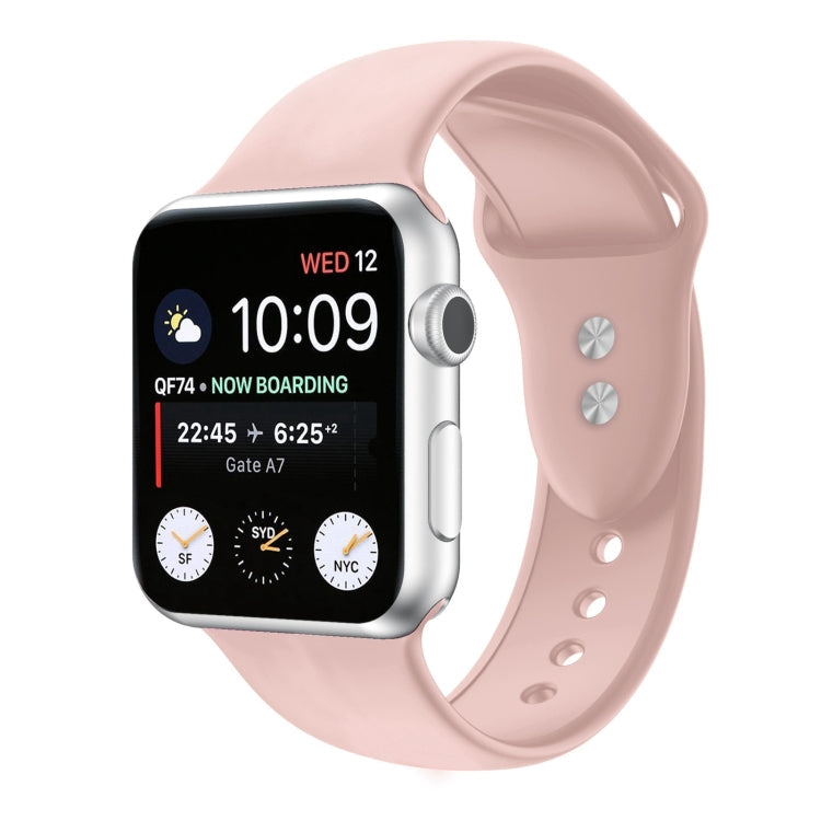 Double Nail Silicone Replacement Strap Watchband For Apple Watch Series