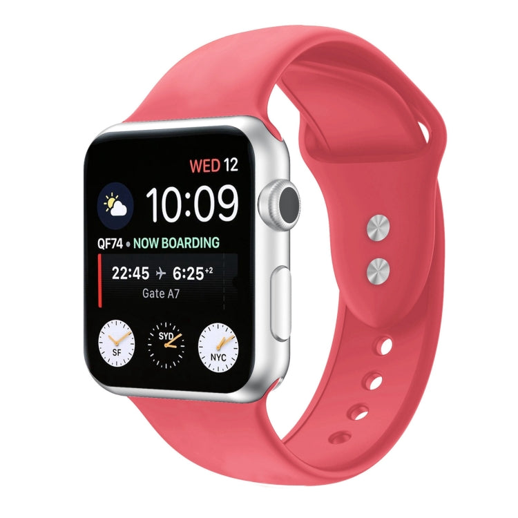 Double Nail Silicone Replacement Strap Watchband For Apple Watch Series