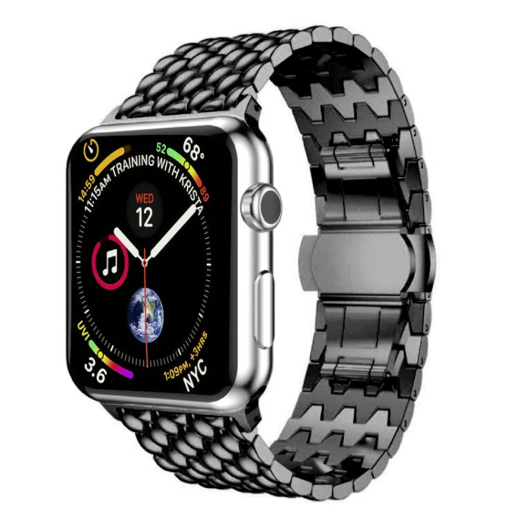 Fish-scale Texture Metal Replacement Strap Watchband For Apple Watch Series