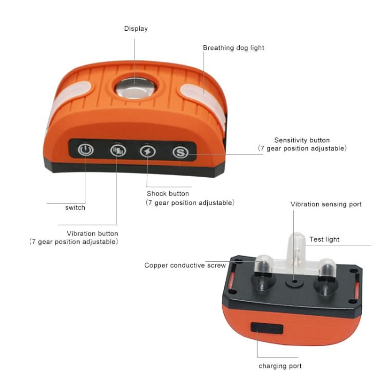 RC-302B Pet Bark Stopper Electric Shock Dog Training Collar Anti-interference Stop Calling Device - Reluova