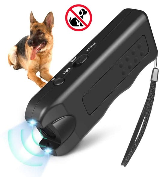 RC-521 Handheld Portable Ultrasonic Dog Repeller with LED Lights - Reluova