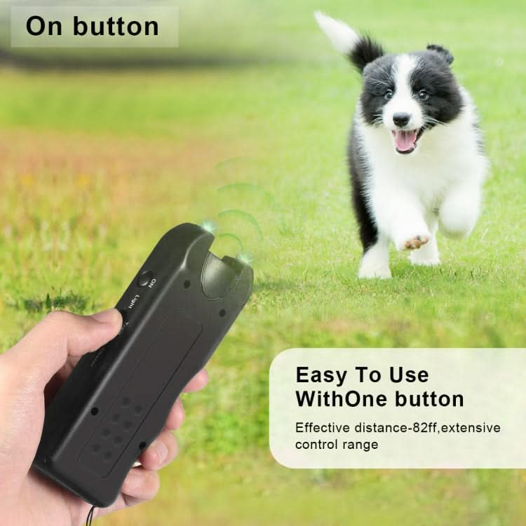 RC-521 Handheld Portable Ultrasonic Dog Repeller with LED Lights - Reluova