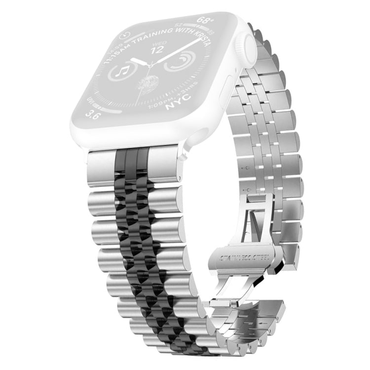 Women Five Beads Stainless Steel Replacement Watchband Width: 20mm  For Apple Watch Series