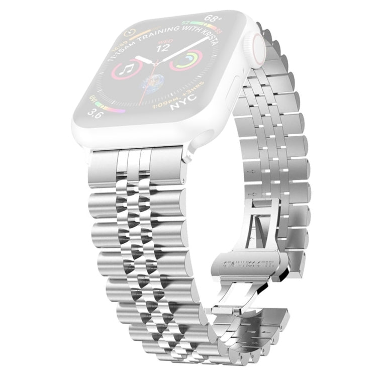 Women Five Beads Stainless Steel Replacement Watchband Width: 20mm  For Apple Watch Series