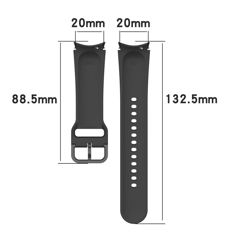 Silicone Flat Buckle Replacement Strap Watchband