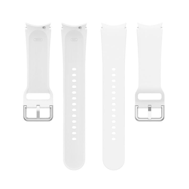 Silicone Silver Round Buckle Replacement Strap Watchband