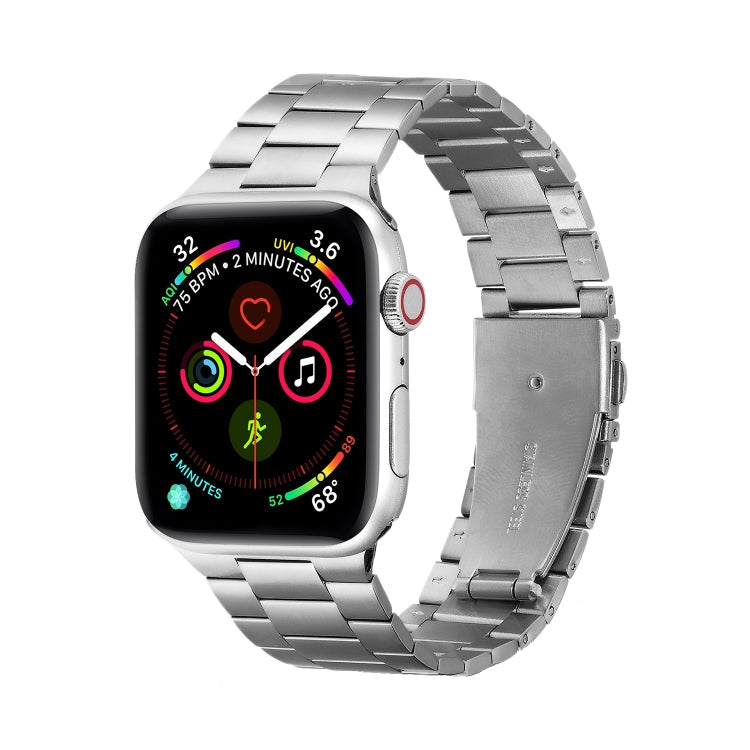 Ultra-thin Three-bead Metal Replacement Strap Watchband For Apple Watch Series