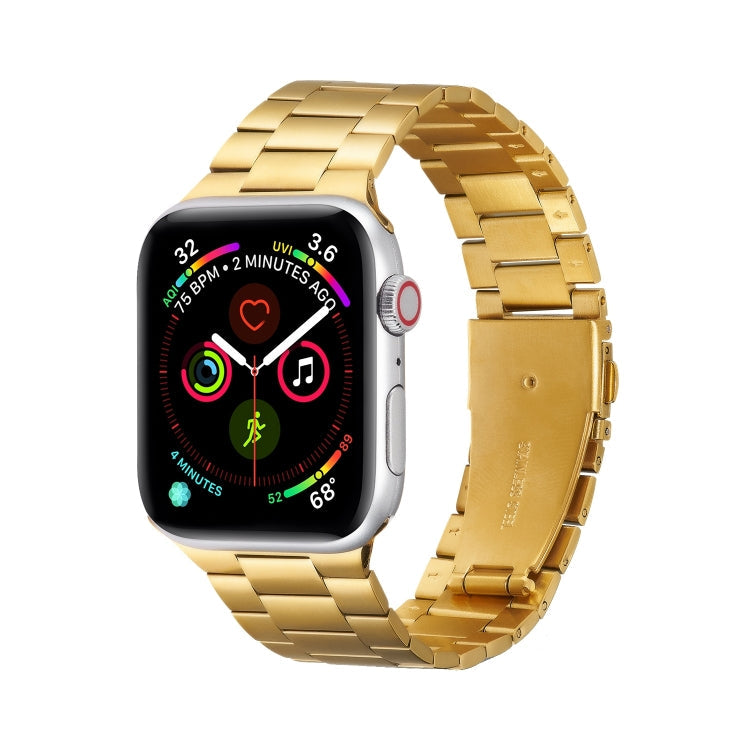 Ultra-thin Three-bead Metal Replacement Strap Watchband For Apple Watch Series