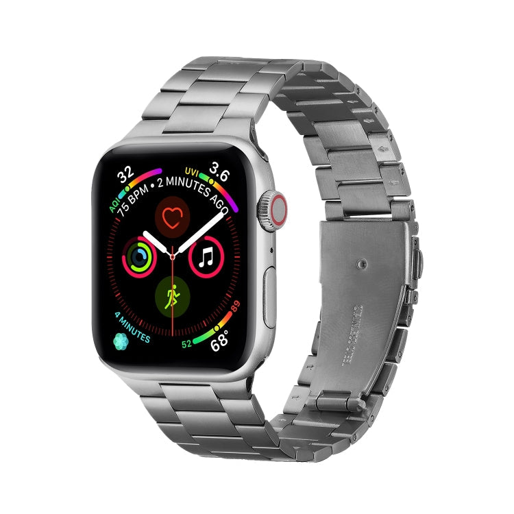 Ultra-thin Three-bead Metal Replacement Strap Watchband For Apple Watch Series