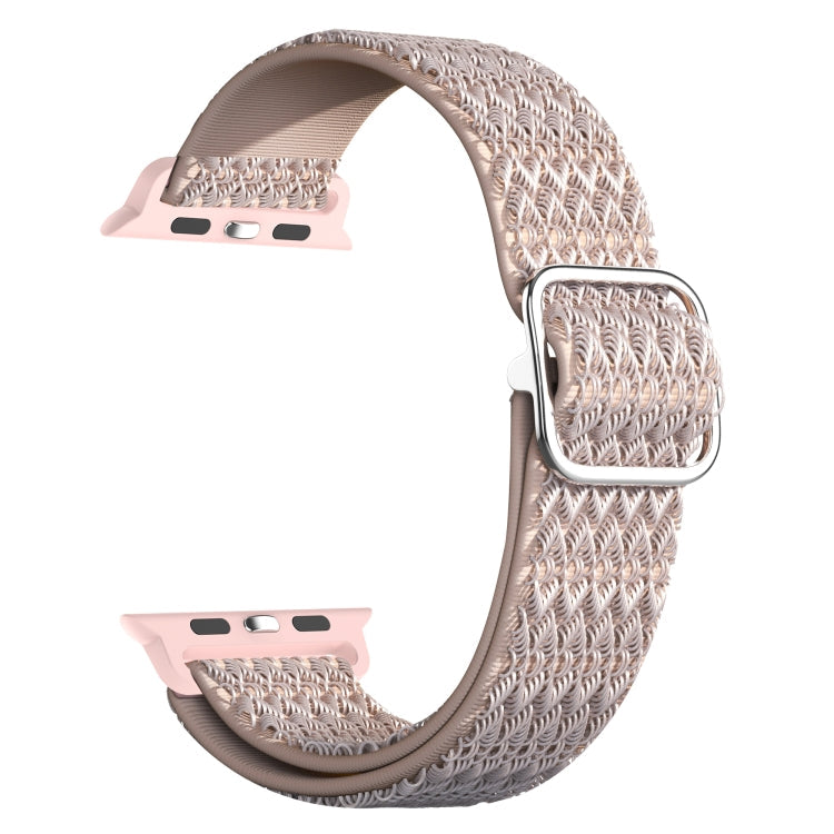 Adjustable Rhombic Texture Elastic Replacement Strap Watchband For Apple Watch Series