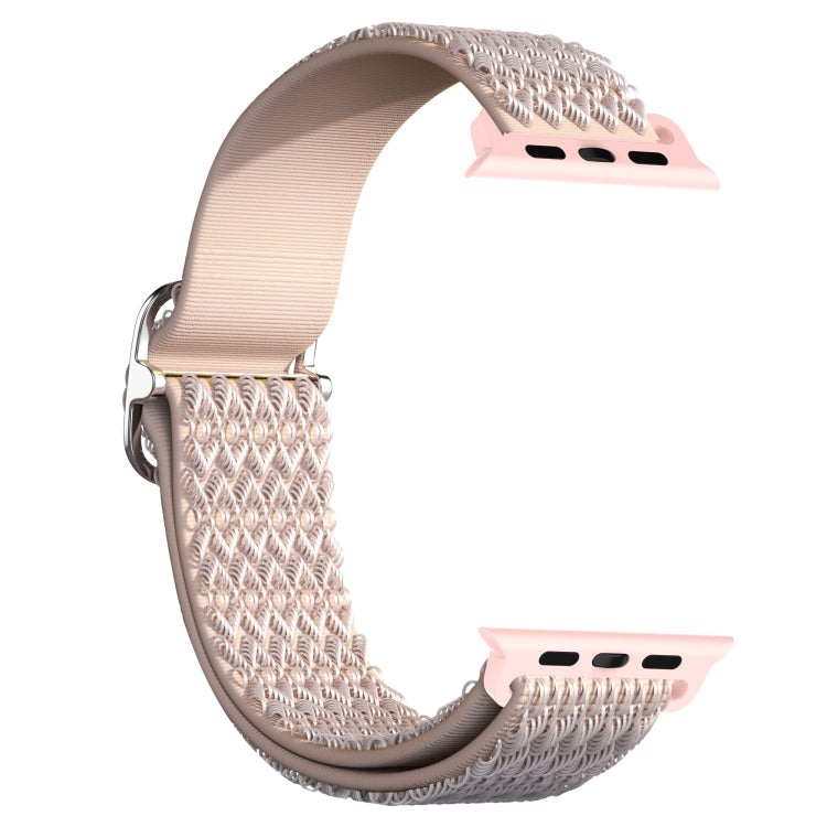 Adjustable Rhombic Texture Elastic Replacement Strap Watchband For Apple Watch Series