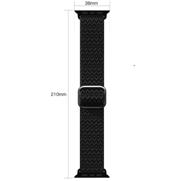 Adjustable Rhombic Texture Elastic Replacement Strap Watchband For Apple Watch Series