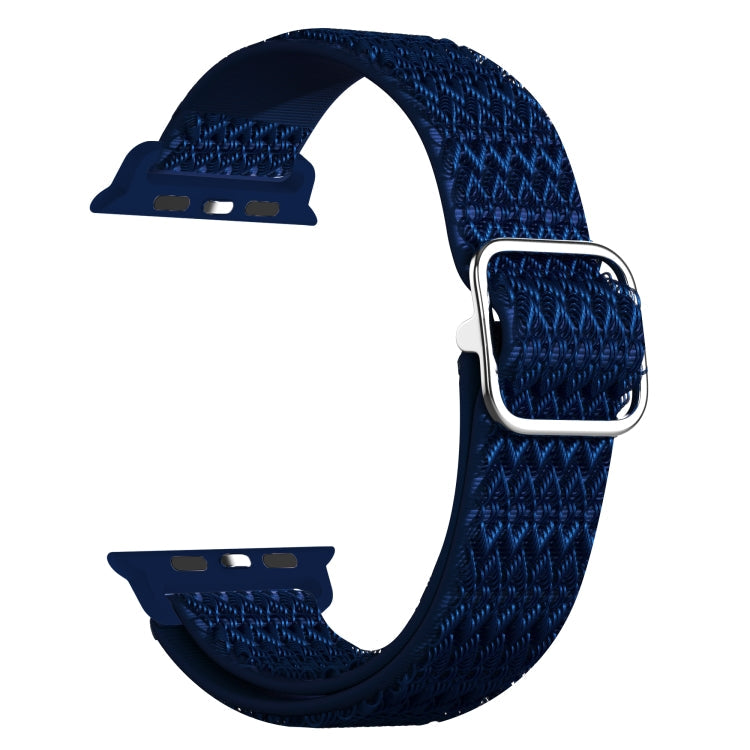 Adjustable Rhombic Texture Elastic Replacement Strap Watchband For Apple Watch Series