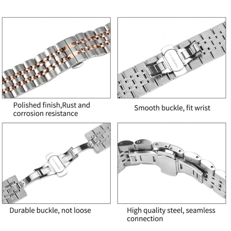 Seven-beads Steel Replacement Strap Watchband