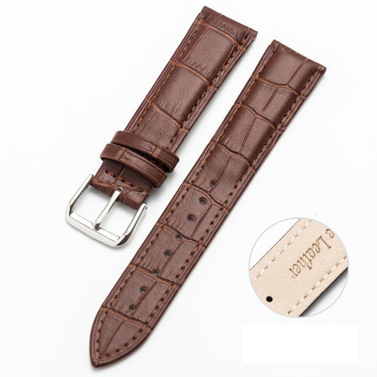 Two-layer Cowhide Leather Bamboo Joint Texture Replacement Strap Watchband, Series 2