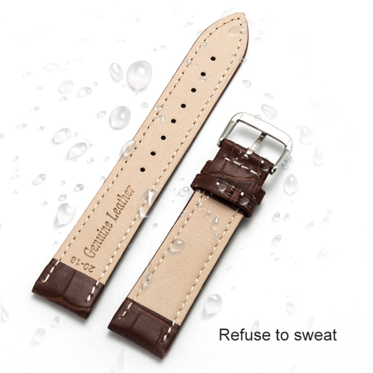 Two-layer Cowhide Leather Bamboo Joint Texture Replacement Strap Watchband, Series 2